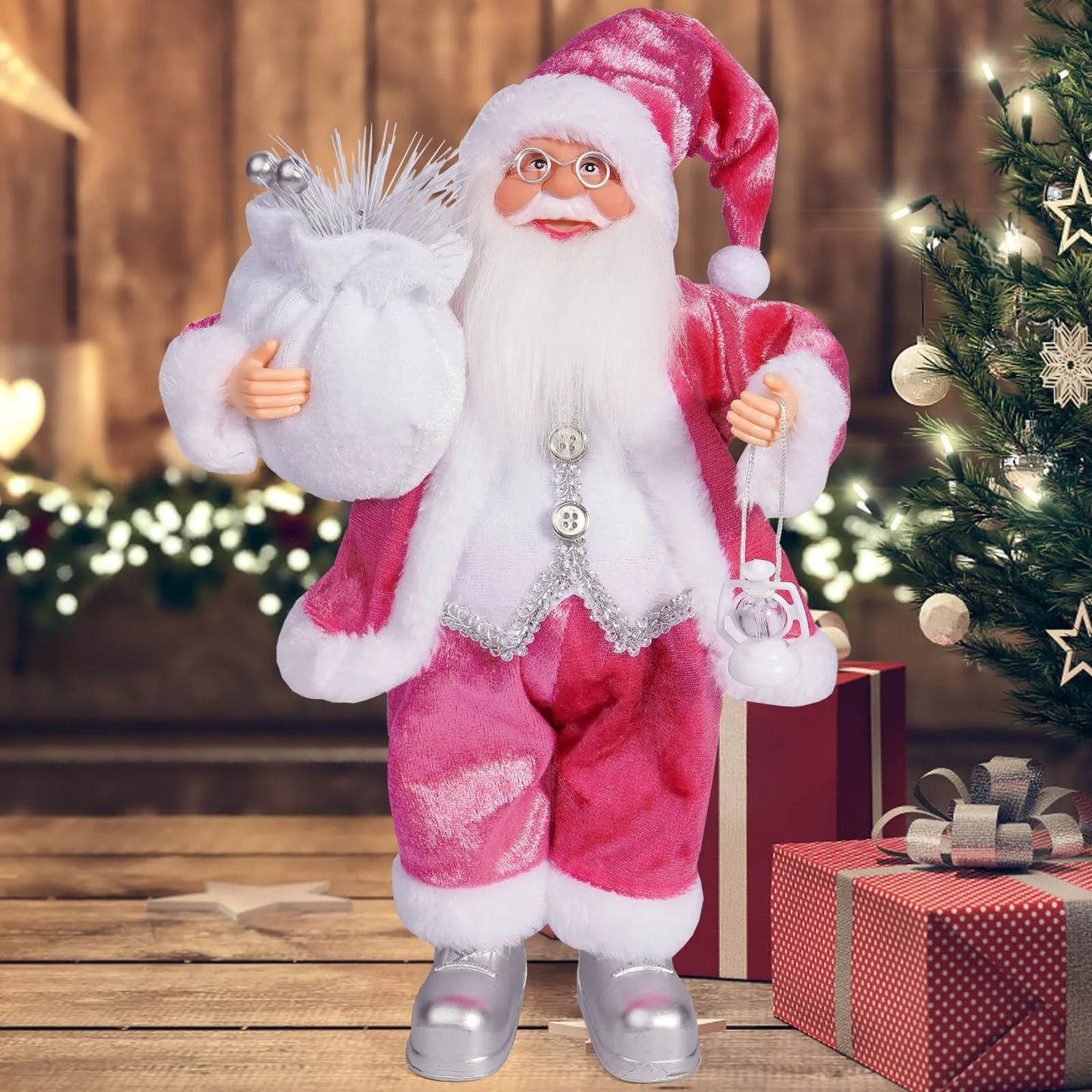 Handcrafted Christmas Santa Figurine for Home Décor