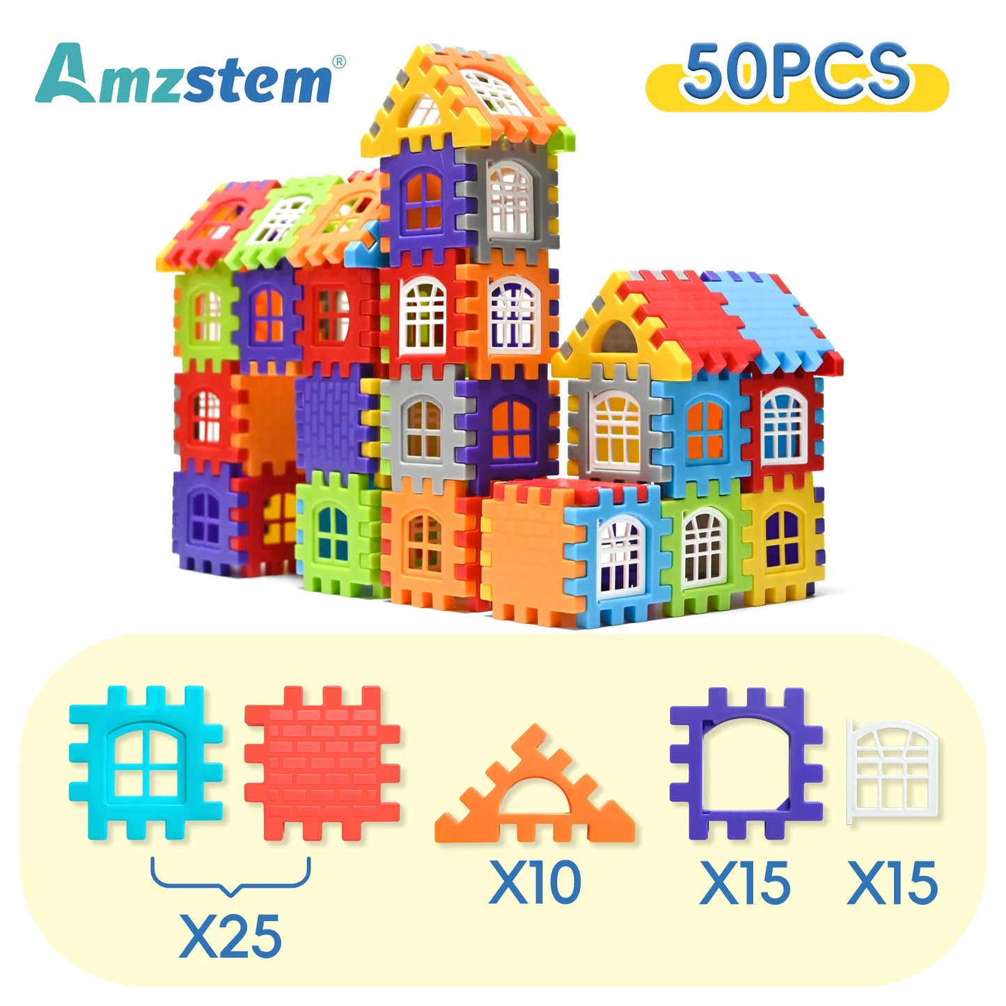 Mega House Builder Blocks – 25PCS Creative Construction Set