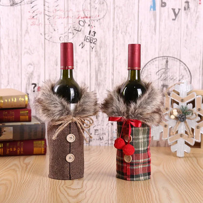 🍷 Christmas Wine Bottle Cover – Festive Home Décor & Holiday Ornament 2025–2026