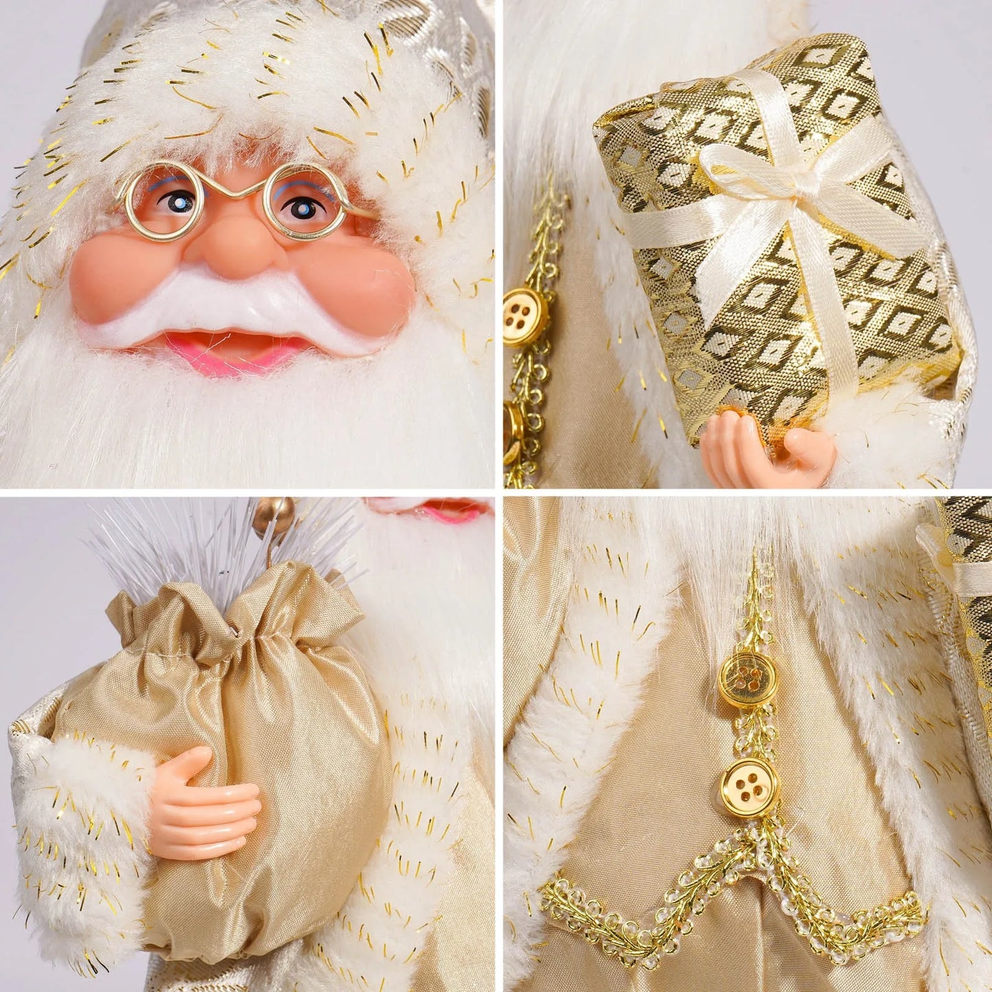 Handcrafted Christmas Santa Figurine for Home Décor