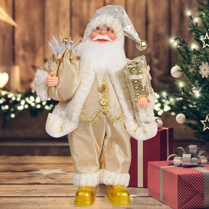 Handcrafted Christmas Santa Figurine for Home Décor
