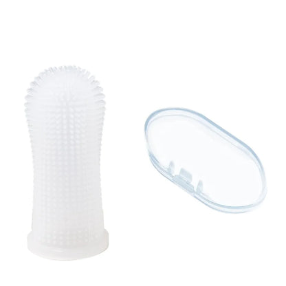 360° Silicone Pet Finger Toothbrush for Dogs and Cats
