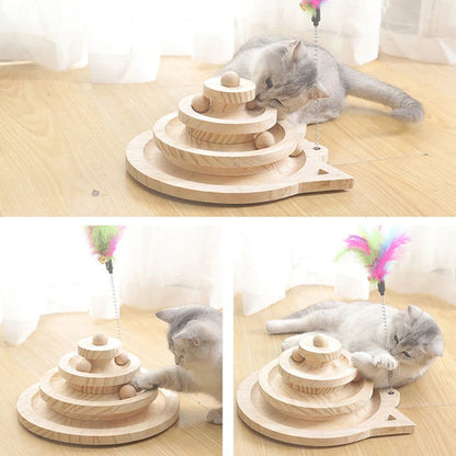 Feline Heights Triple Track Tower.
