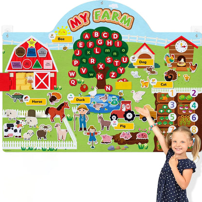 Interactive Farm Animals Learning Board