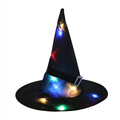 Ghostlight Glamour – LED Witch Hat for Halloween Costumes & Décor