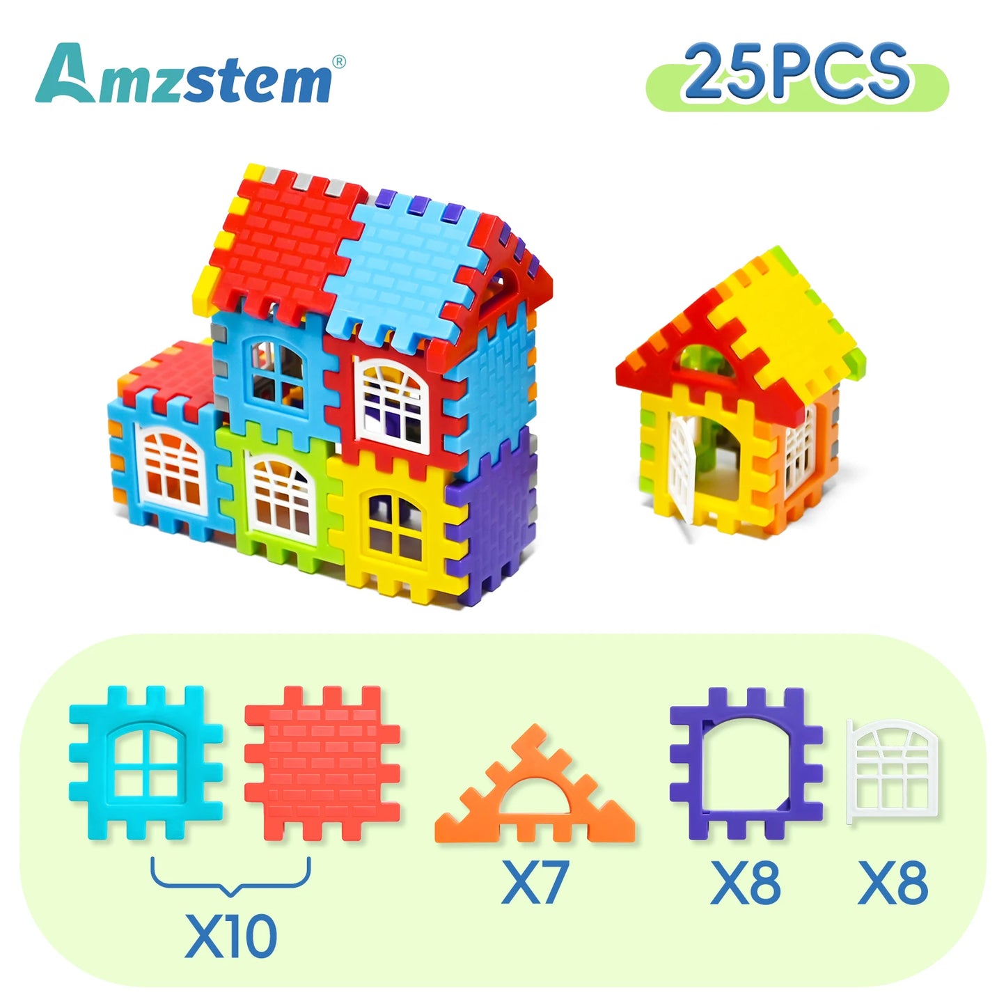 Mega House Builder Blocks – 25PCS Creative Construction Set