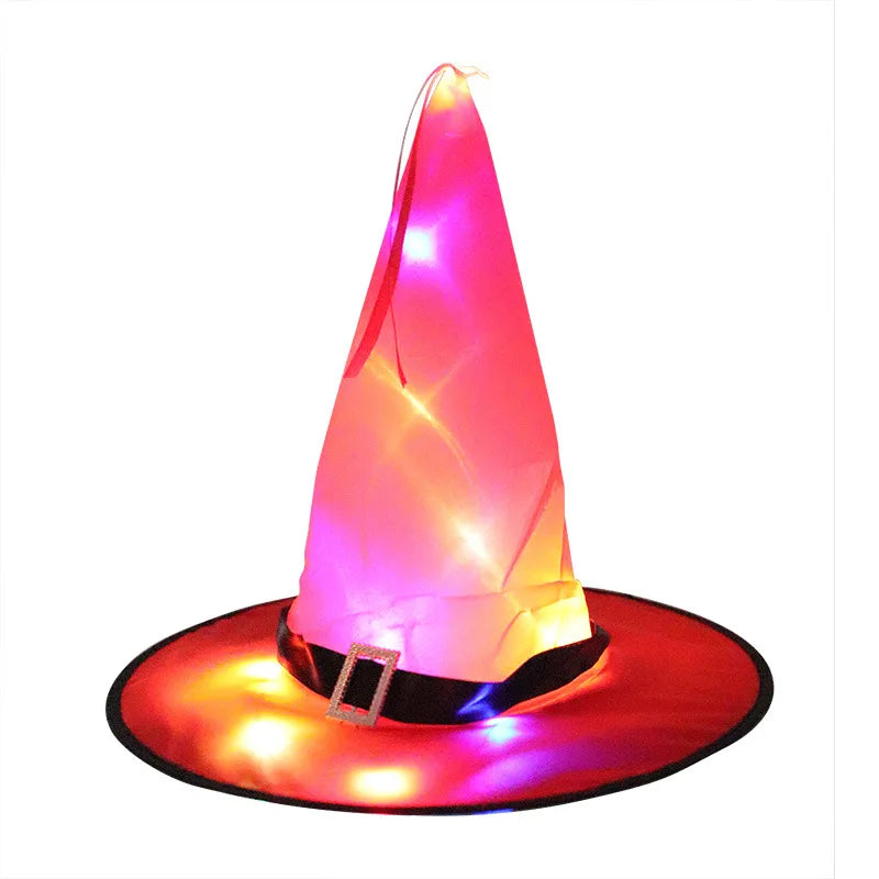 Ghostlight Glamour – LED Witch Hat for Halloween Costumes & Décor