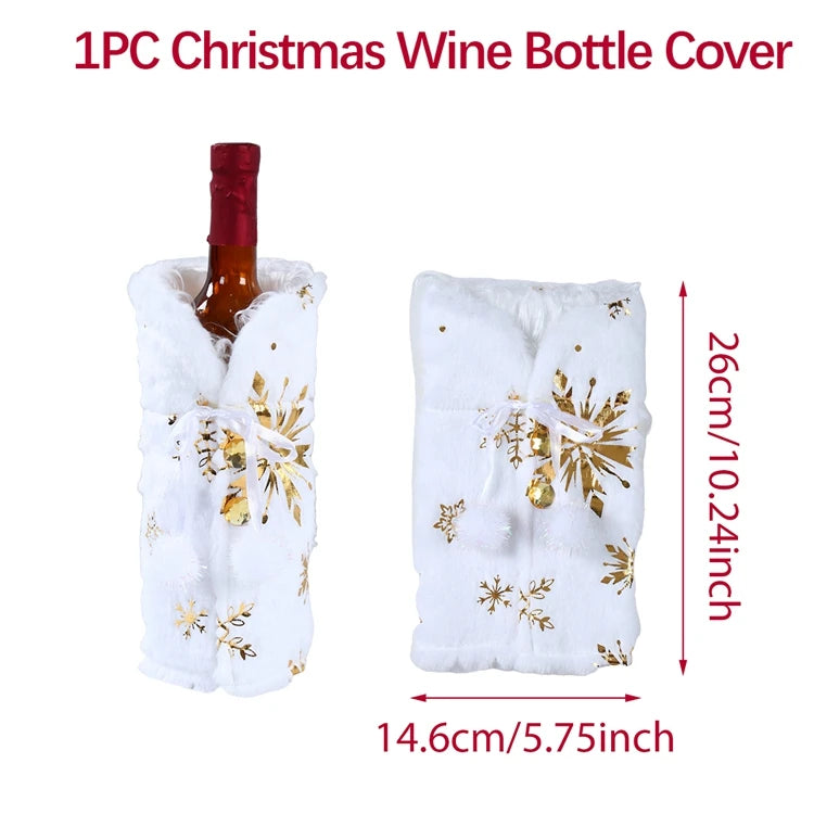 🍷 Christmas Wine Bottle Cover – Festive Home Décor & Holiday Ornament 2025–2026