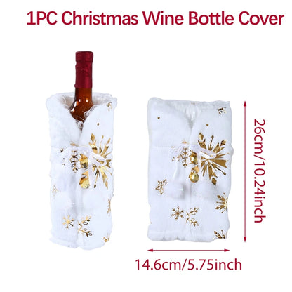 🍷 Christmas Wine Bottle Cover – Festive Home Décor & Holiday Ornament 2025–2026