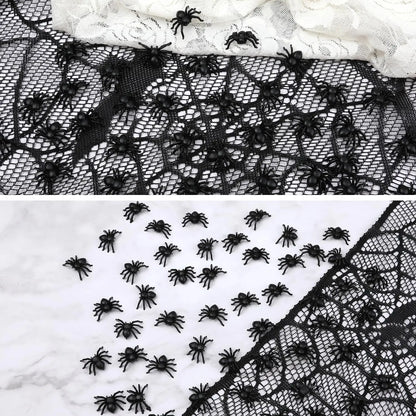 Creepy Crawly Spider Pack – Fake Black Insects for Halloween & Pranks (50/500PCS)