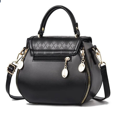 Bolso tote y de hombro para mujer de cuero auténtico – Bolso cubo de lujo de diseñador con lazo