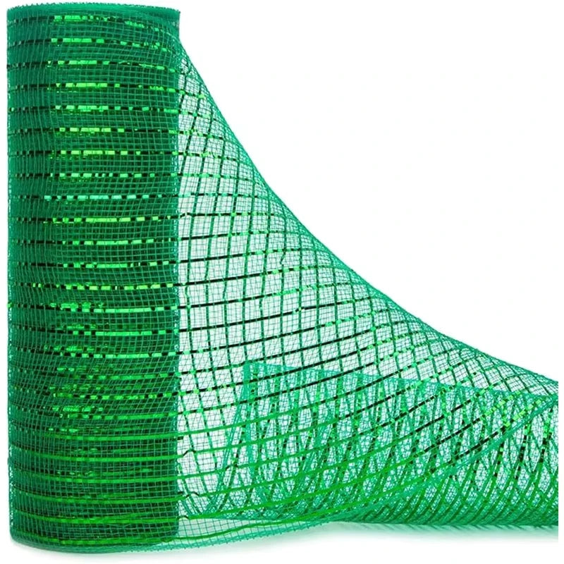Luxury Xmas Decoration Ribbon – Mesh Roll Fabric for Home & Seasonal Celebrations