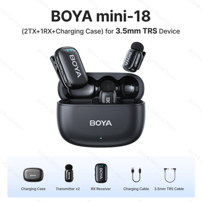 BOYA Mini Wireless Lavalier Microphone for iOS & Android