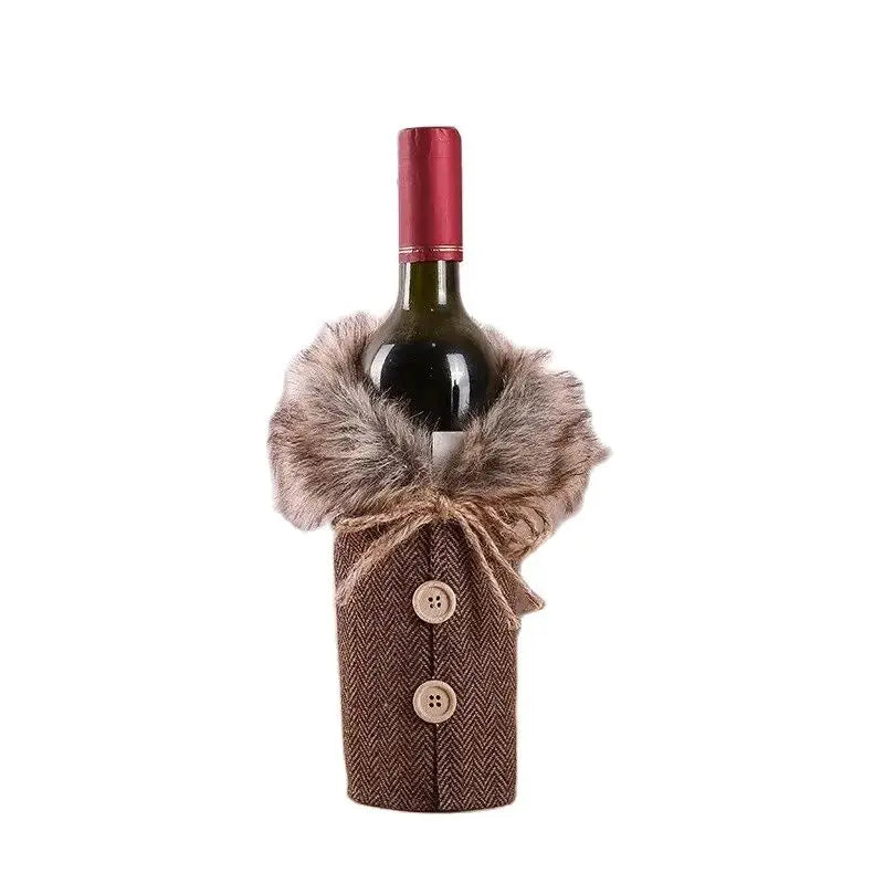 🍷 Christmas Wine Bottle Cover – Festive Home Décor & Holiday Ornament 2025–2026