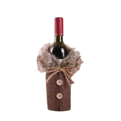 🍷 Christmas Wine Bottle Cover – Festive Home Décor & Holiday Ornament 2025–2026