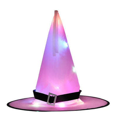 Ghostlight Glamour – LED Witch Hat for Halloween Costumes & Décor
