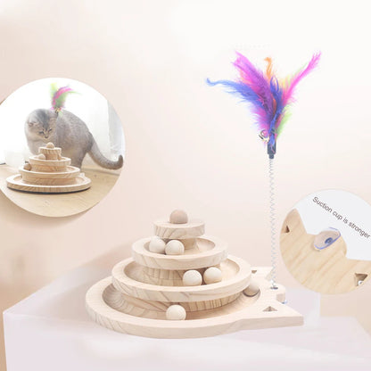 Feline Heights Triple Track Tower.