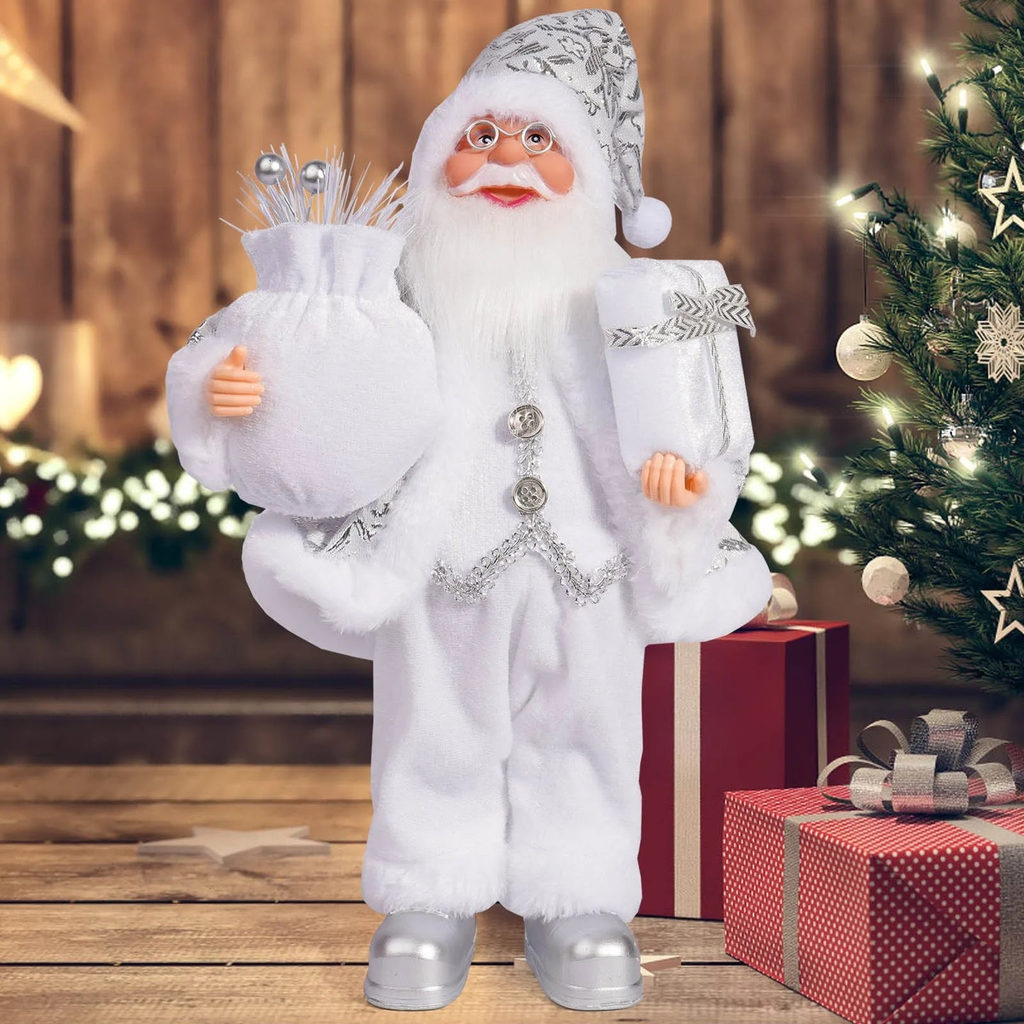 Handcrafted Christmas Santa Figurine for Home Décor