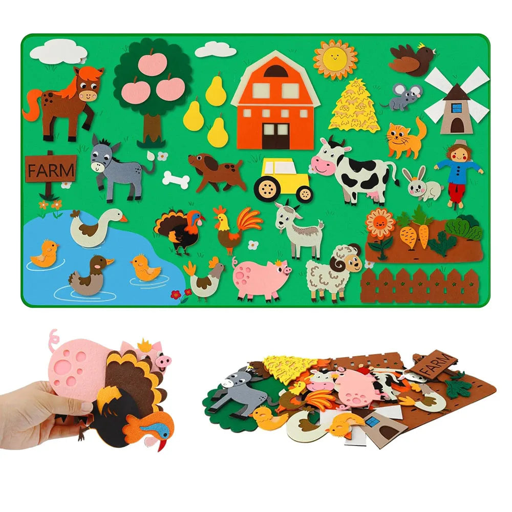 Interactive Farm Animals Learning Board