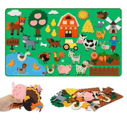 Interactive Farm Animals Learning Board