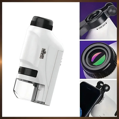 MicroQuest Handheld Microscope 60–120x for Kids