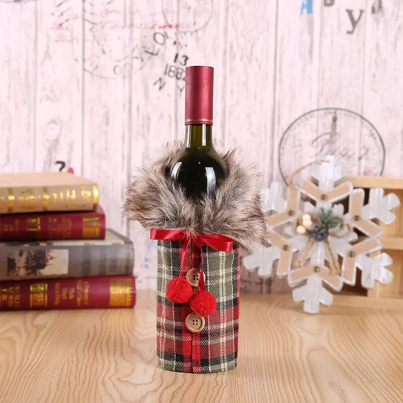 🍷 Christmas Wine Bottle Cover – Festive Home Décor & Holiday Ornament 2025–2026