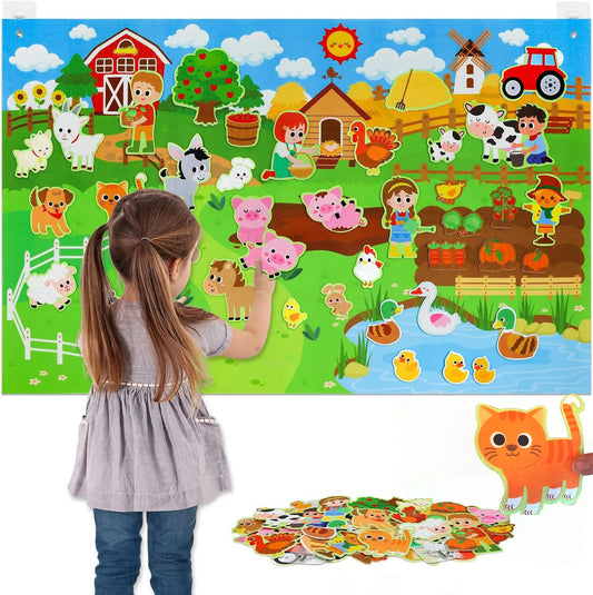 Interactive Farm Animals Learning Board